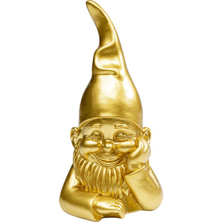Deco Figurine Gnome Gold 21cm - DEKOR