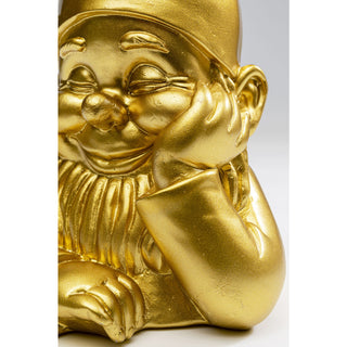 Deco Figurine Gnome Gold 21cm - DEKOR