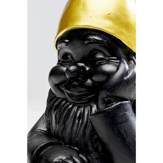 Deco Figurine Gnome Black 21cm - DEKOR