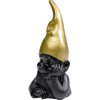 Deco Figurine Gnome Black 21cm - DEKOR