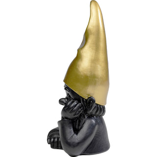 Deco Figurine Gnome Black 21cm - DEKOR