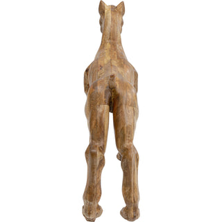 Wooden Bulldog Figurine