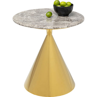 Side Table Rita Gold √ò50cm - DEKOR