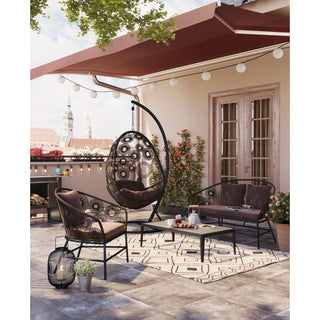 Coffee TableTiki Black Outdoor - JULIA VENCE STORE