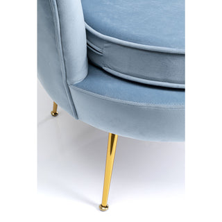 Armchair Water Lily Gold Aqua - DEKOR