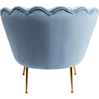 Armchair Water Lily Gold Aqua - DEKOR