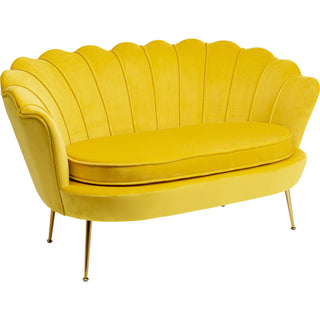 Sofa Water Lily 2 Seater Gold Yellow - DEKOR
