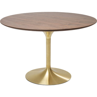 Table Invitation Set Walnut Brass √ò120cm - DEKOR
