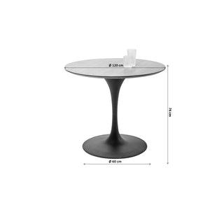 Table Invitation Set Walnut Brass √ò120cm - DEKOR