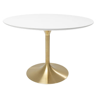 Table Invitation Set White Brass Ø120cm - DEKOR