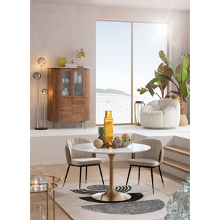 Table Invitation Set White Brass Ø120cm - DEKOR
