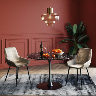 Table Veneto Marble Black √ò110cm - DEKOR