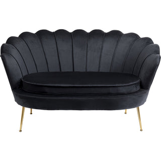 Sofa Water Lily 2 Seater Gold Black - DEKOR
