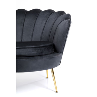 Sofa Water Lily 2 Seater Gold Black - DEKOR