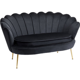 Sofa Water Lily 2 Seater Gold Black - DEKOR