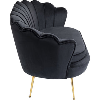 Sofa Water Lily 2 Seater Gold Black - DEKOR