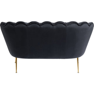 Sofa Water Lily 2 Seater Gold Black - DEKOR