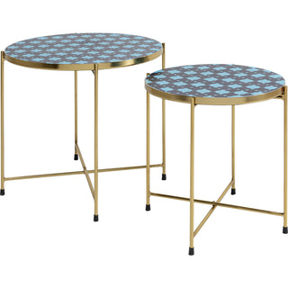 Side Table Priya Blue (2/Set) - DEKOR