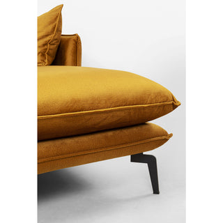 Corner Sofa Monza Right Velvet Curry 296cm - DEKOR