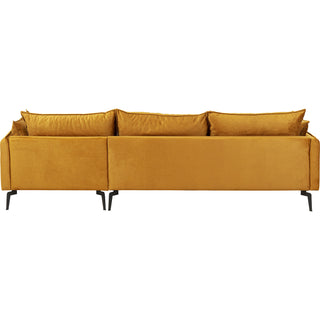 Corner Sofa Monza Right Velvet Curry 296cm - DEKOR