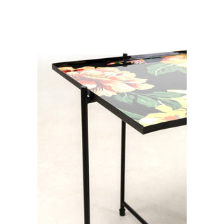 Side Table Flowers Garden Square (2/Set) - DEKOR