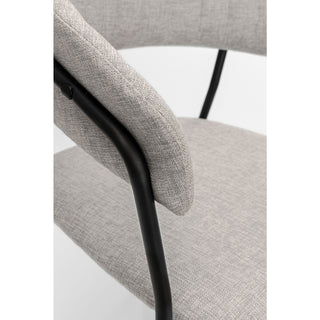 Chair with Armrest Belle Beige (2/Set) - DEKOR