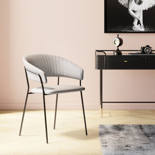 Chair with Armrest Belle Beige (2/Set) - DEKOR