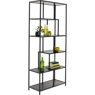Shelf Loftie Black 77x185cm KARE MIAMI