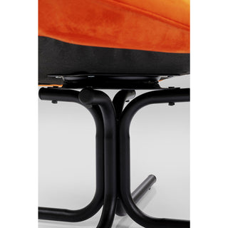 Swivel Armchair Oscar Velvet Orange - DEKOR