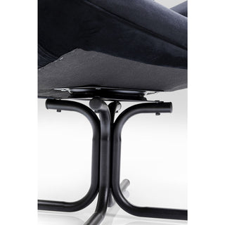 Swivel Armchair Oscar Velvet Black - DEKOR