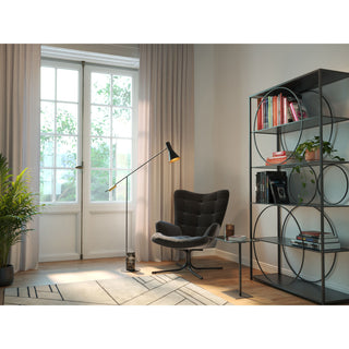 Swivel Armchair Oscar Velvet Black - DEKOR