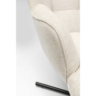 Swivel Armchair Oscar Cream - DEKOR