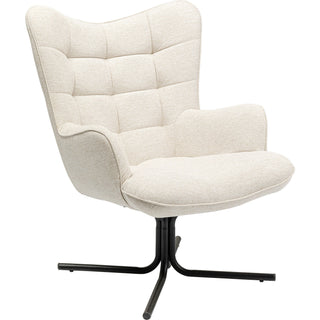 Swivel Armchair Oscar Cream - DEKOR
