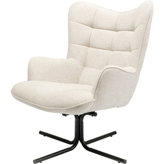 Swivel Armchair Oscar Cream - DEKOR