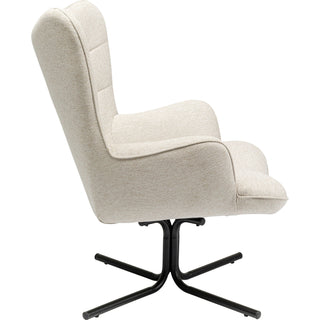 Swivel Armchair Oscar Cream - DEKOR