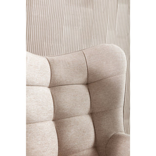 Swivel Armchair Oscar Cream - DEKOR