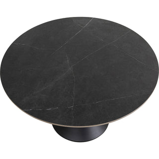 Black Round Dining Table