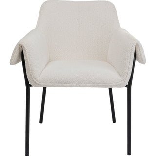 Chair with Armrest Bess Cream - DEKOR