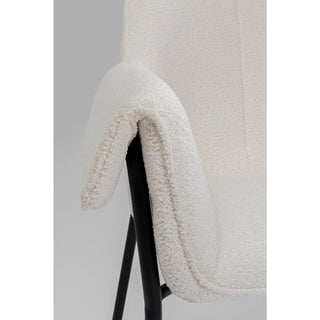 Chair with Armrest Bess Cream - DEKOR
