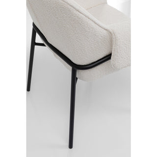 Chair with Armrest Bess Cream - DEKOR