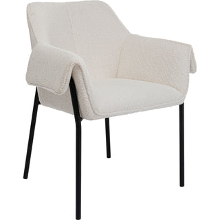 Chair with Armrest Bess Cream - DEKOR