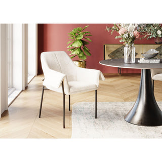 Chair with Armrest Bess Cream - DEKOR