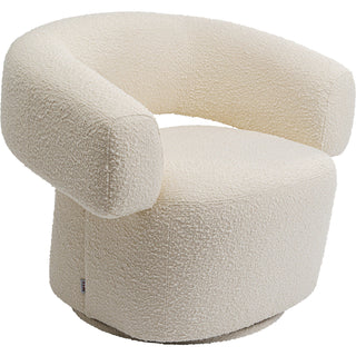 Swivel Armchair Maye Cream - DEKOR