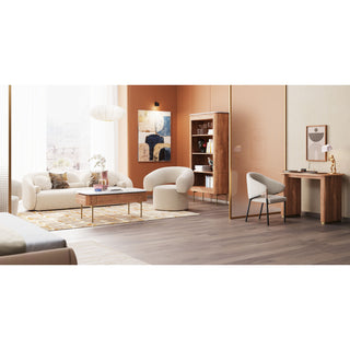 Swivel Armchair Maye Cream - DEKOR