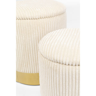 Stool Cherry Storage Cord Creme (2/Set) - DEKOR