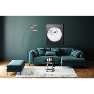 Stool Gianni Velvet Dark Green - DEKOR