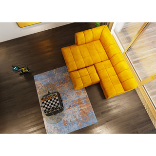 Stool Belami Velvet Amber - DEKOR