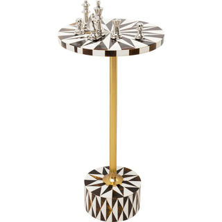 Side Table Domero Star Brown White Ø25cm - DEKOR