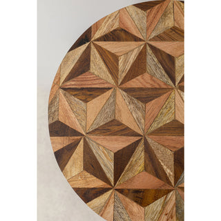 Side Table Domero Geo Brown Ø25cm - DEKOR