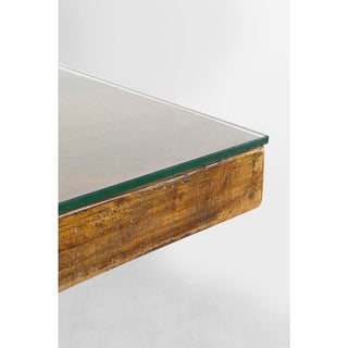 Table Conley Cross Brass 180x90cm KARE MIAMI